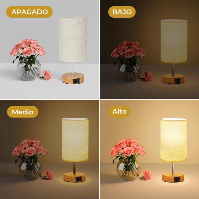 Detalle 2 de Suright Lámpara táctil regulable 11,4"