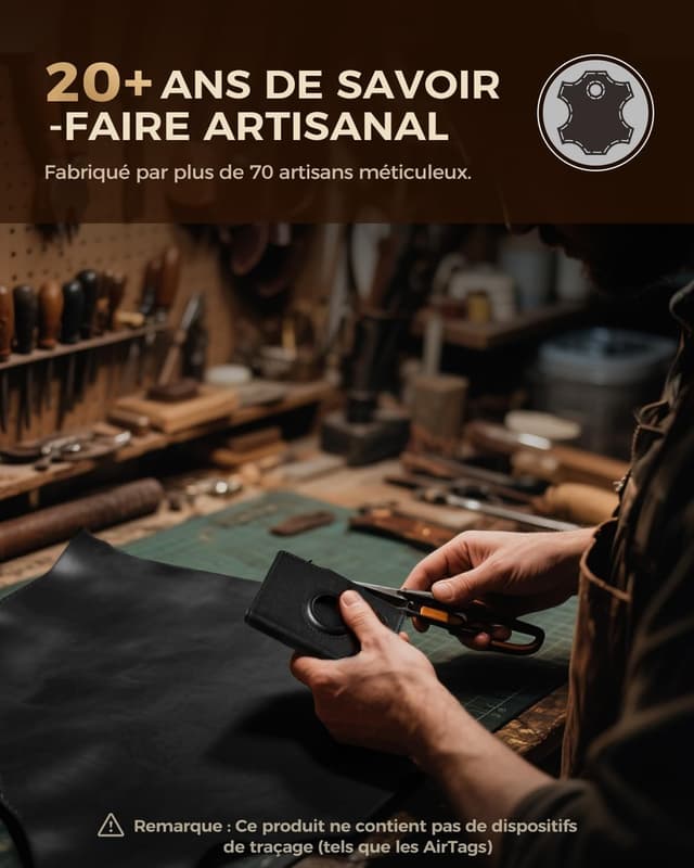 Detalle de LORZOR Portefeuille Cuir XXL 10 cartes