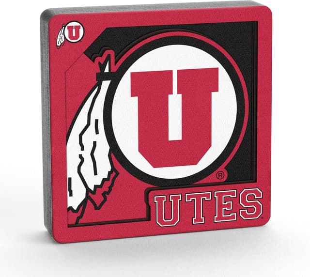 Detalle de YouTheFan NCAA 3D Logo Series Magnet (Official Team Colors & Badge Design)