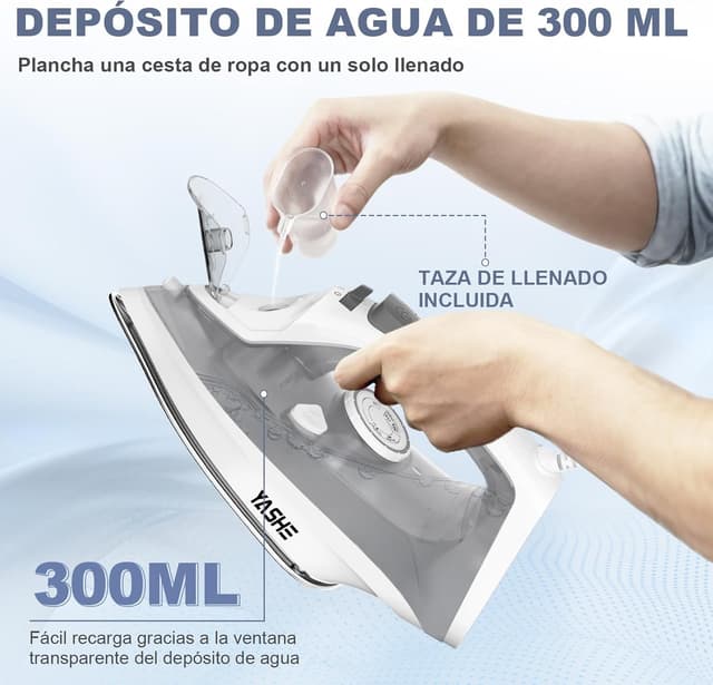 Thumbnail 5 de YASHE Plancha Vapor 2300W