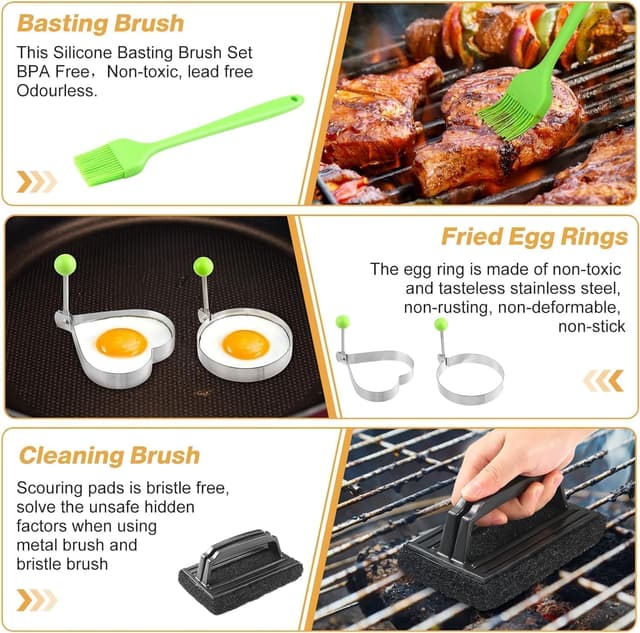 Thumbnail 3 de zycBernoi Griddle Accessories Kit 20-piece set 🍖