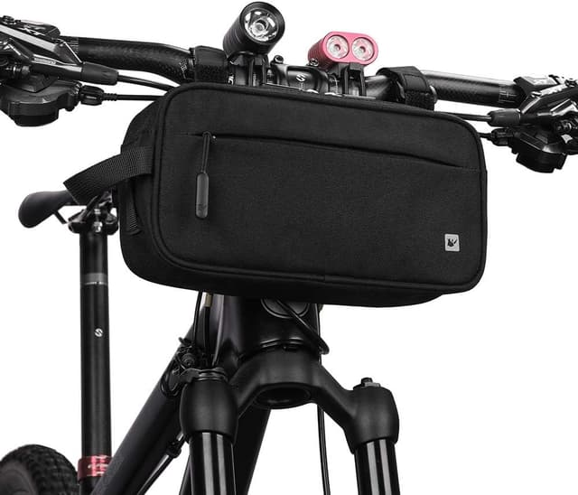 Detalle de SANRUI Waterproof Bike Handlebar Bag (Waterproof 1680D polyester, 3.5L capacity)