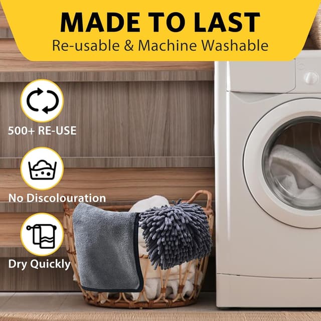 Thumbnail 5 de KEYAYE 5 Pcs Car Washing Kit 600GSM