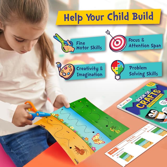 Thumbnail 6 de Funcils Toddler Scissor Skills kit 2 books