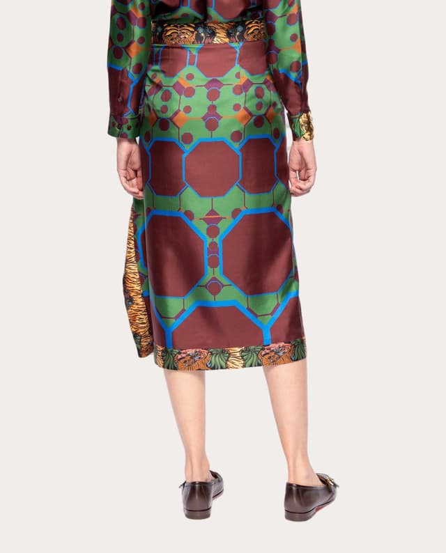 Thumbnail 2 de Paula Amorim Wisteria falda midi