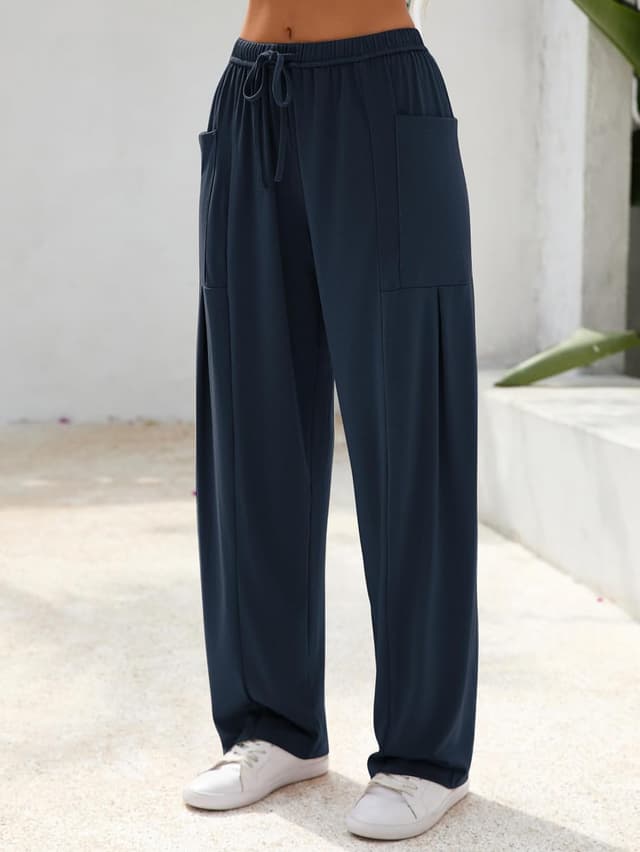 Detalle 2 de Famulily Ladies Elasticated Waist Long Leg Joggers with Drawstring and Pockets