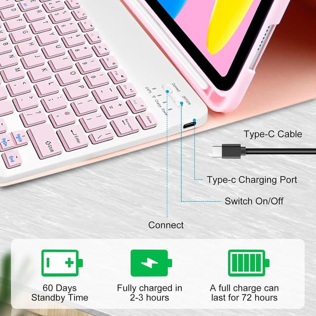 Detalle de AGARELE iPad keyboard case 11 inch