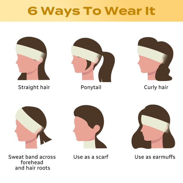 Detalle de LOPHE Winter Stirnband für Damen & Mädchen (2er-Set), gestrickt, warm & elastisch