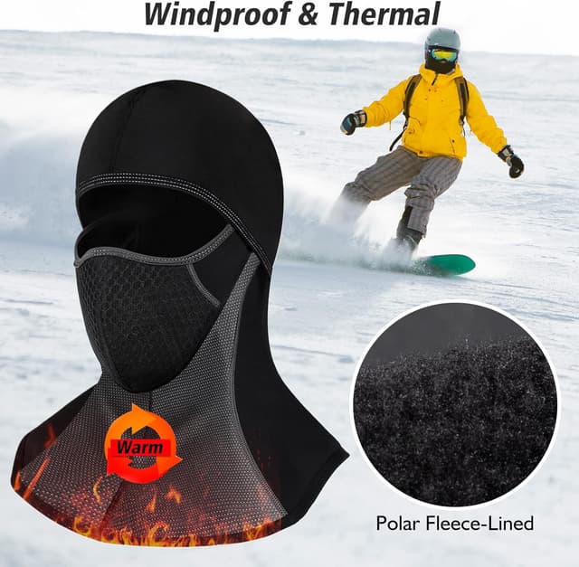 Detalle 2 de ROTTO ROTTO Balaclava Face Mask for Motorcycle & Winter Cycling