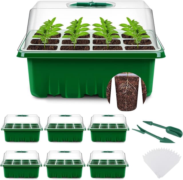 Imagen de YAUNGEL Seed Trays 72‑cell, 6 pack 🌱 en OfertitasTOP