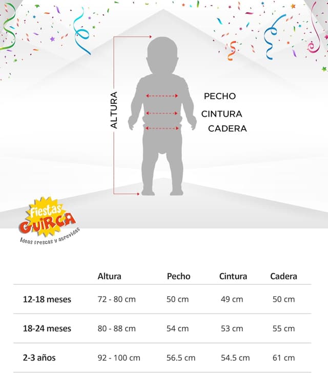 Detalle 1 de FIESTAS Guirca Wolf Baby Kostüm (18–24 Monate) mit Kapuze, Schwanz und Overall in Grau