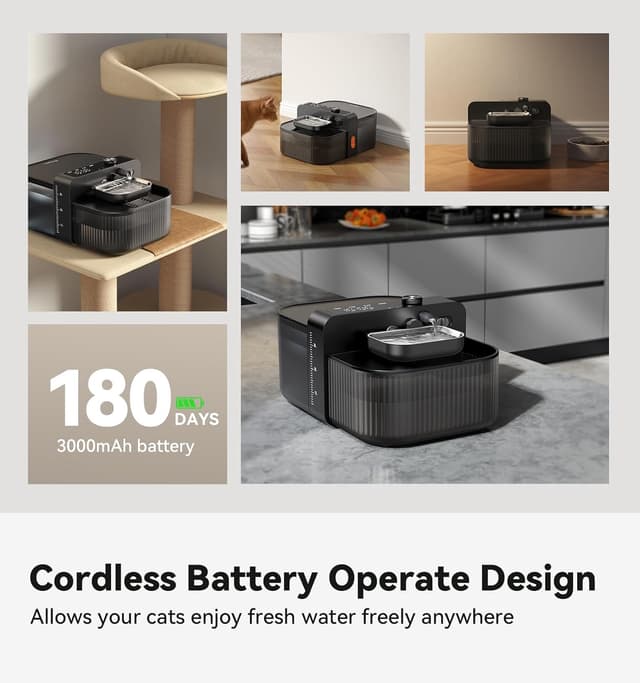 Detalle de FEELNEEDY smart water fountain 3.5L