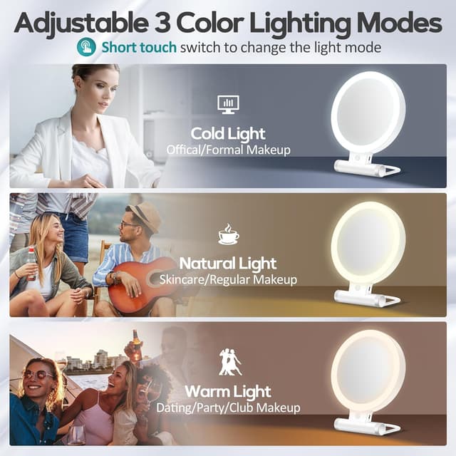 Thumbnail 3 de Schminkspiegel mit Beleuchtung 1x/30x Vergrößerung