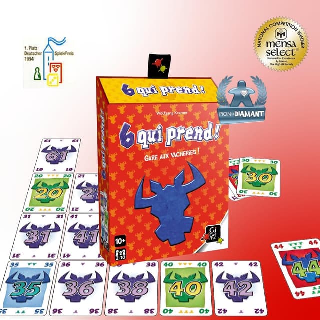 Thumbnail 1 de Gigamic Six qui prend gioco di carte 2-10 giocatori