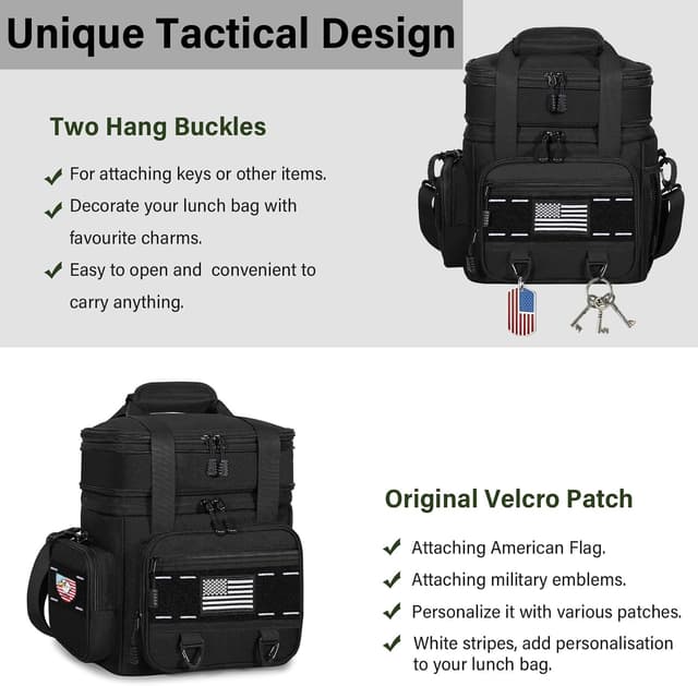 Detalle de TENKIST Expandable Tactical Lunch Box 16L
