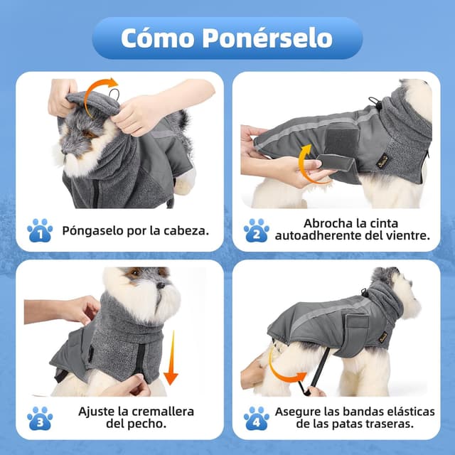 Thumbnail 4 de SlowTon Abrigo para Perro Invierno con Forro Polar