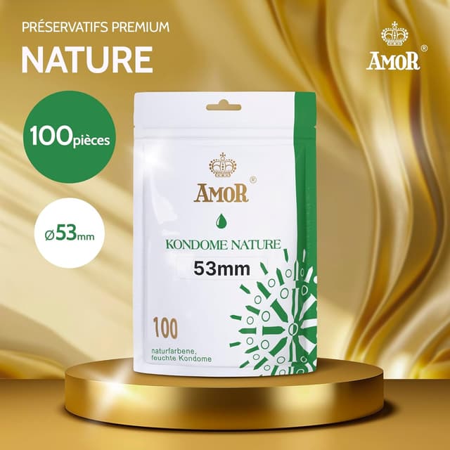 Thumbnail 1 de AMOR NATURE Ø 53 mm Lot de 100 préservatifs