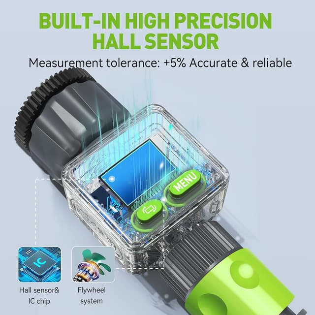 Thumbnail 3 de RAINPOINT Medidor de Flujo de Agua Digital 4 Modos