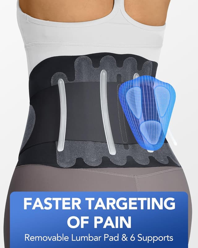 Thumbnail 1 de Fitomo Back Support Belt with 3D Lumbar Pad