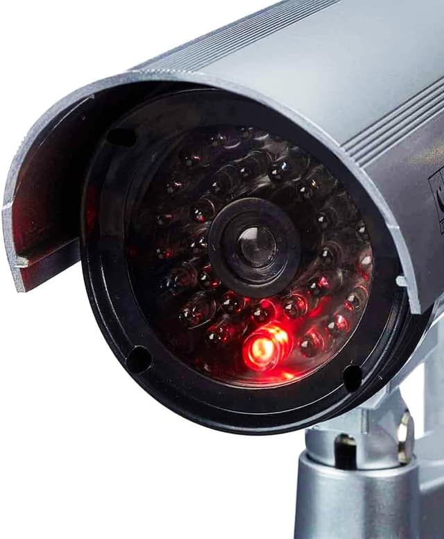 Detalle 2 de yefix Telecamera finta di sorveglianza con LED rosso lampeggiante per esterno e interno