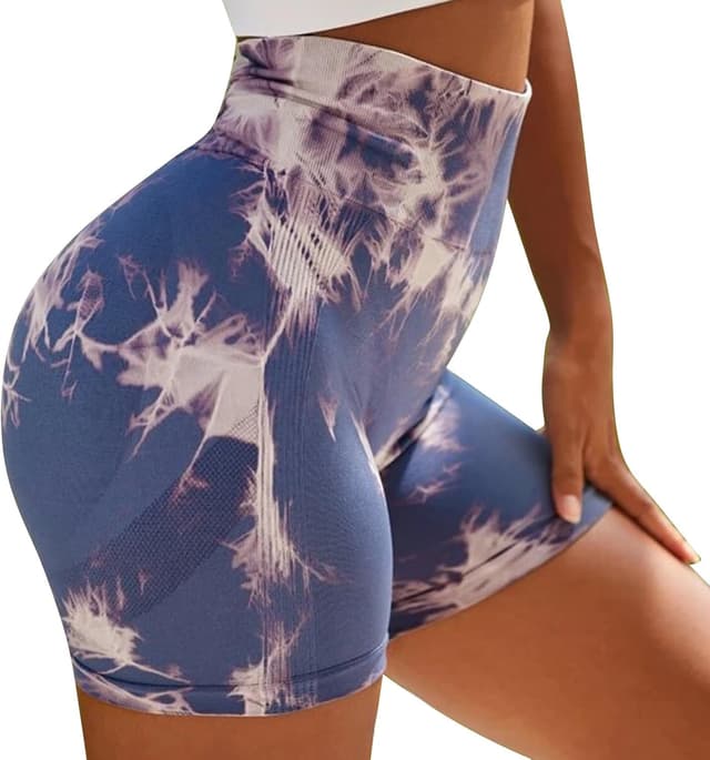 Detalle de Gym Leggings for Women Scrunch Butt Lifting Tie Dye High Waisted Yoga Pants (Seamless Tummy Control)