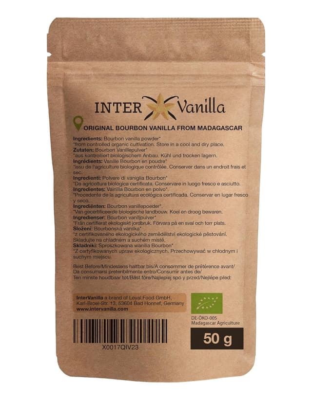 Thumbnail 2 de InterVanilla BIO Bourbon Vanillepulver 50g