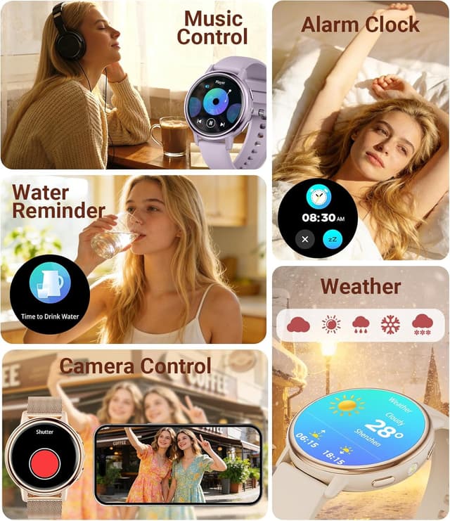 Thumbnail 6 de SUNKTA Smartwatch for Women 1.26-inch