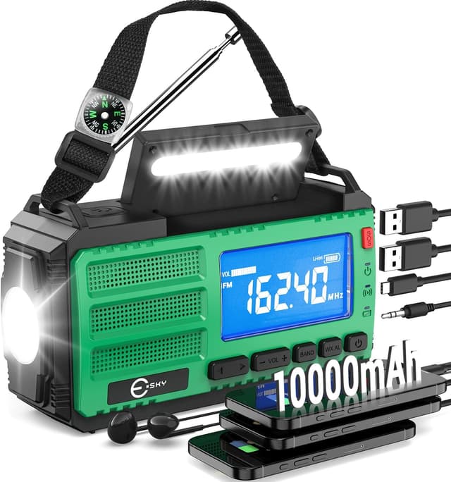 Imagen de Esky Radio Solar 10000mAh radio de emergencia en OfertitasTOP