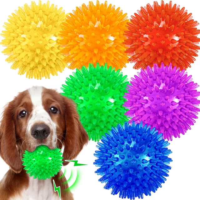 Thumbnail 6 de Ousiya Thickened 12 cm Squeaky Dog Toy Ball for Aggressive Chewers