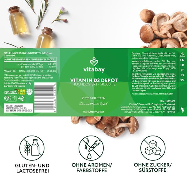 Thumbnail 5 de Vitabay Vitamin D3 Depot 50.000 I.E.