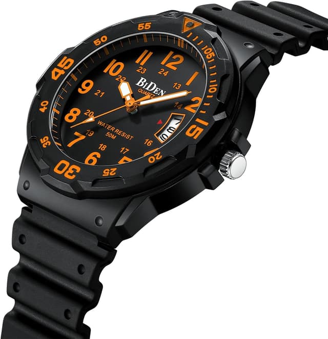 Detalle de HANPOSH Herren Uhr Analog Quarz 42 mm