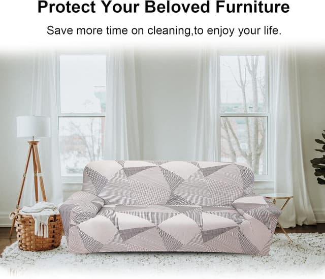 Detalle de Jaotto Copridivano 2 Posti Elasticizzato con Braccioli – tessuto super morbido antiscivolo e antimacchia