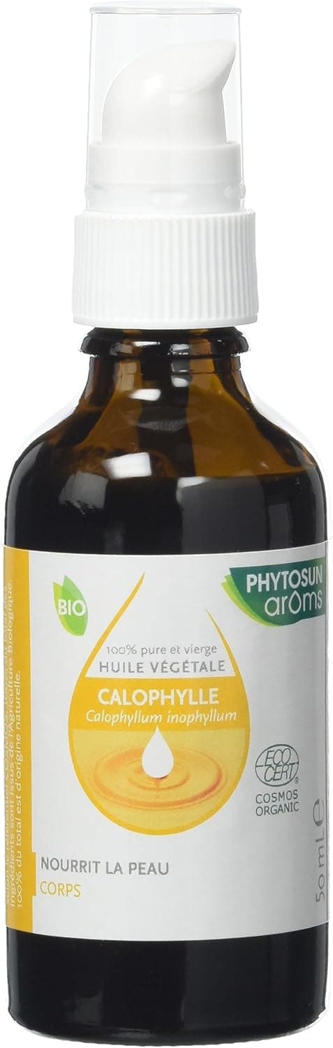 Detalle 1 de Huile végétale de Calophylle bio Phytosun arôms 100% pure et vierge – 50 ml