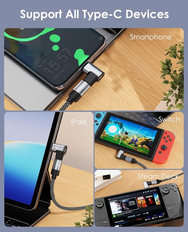 Thumbnail 6 de Magtame Adaptador USB C Magnético 90° – 240W ⚡