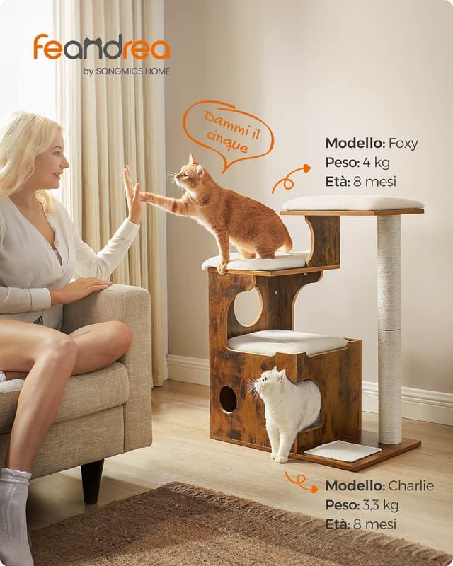 Thumbnail 2 de Feandrea PCT70HW Tiragraffi 86 cm 🐾