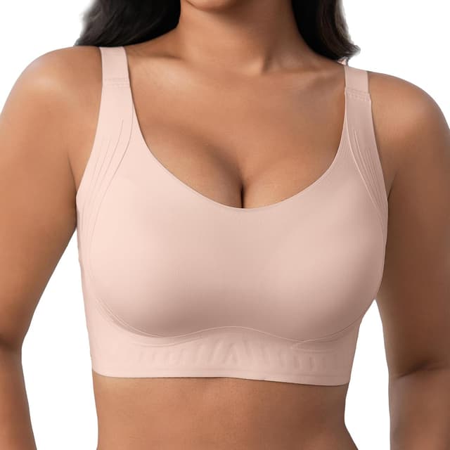 Detalle de Fittingirls Soutien-gorge sans armature à coques semi-fixes – lifting complet et bretelles antidérapantes