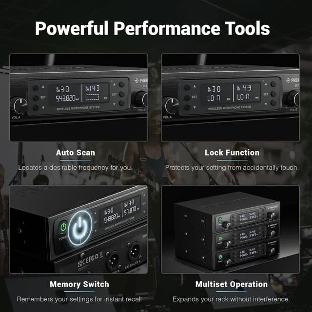 Thumbnail 5 de Phenyx Pro PTU-71-2H Wireless Dual Mics 328ft