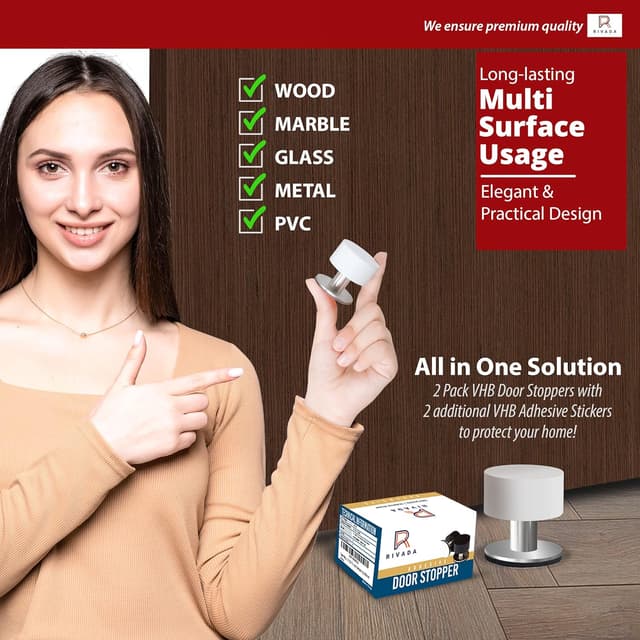 Thumbnail 6 de Rivada Door Stops 2-Pack sound dampening