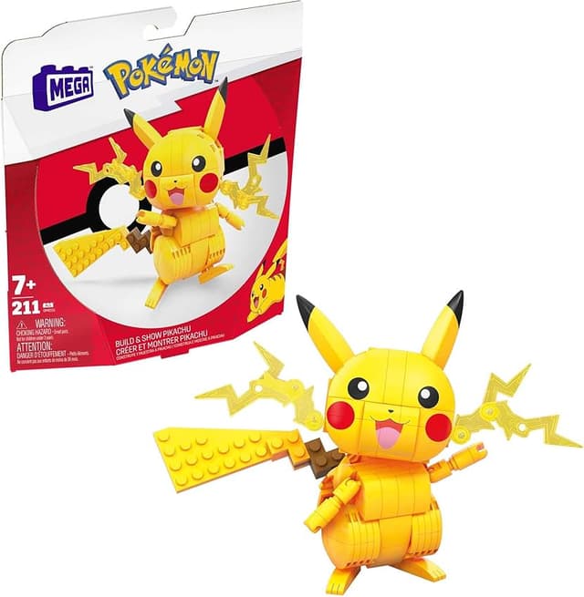 Imagen de Mattel GMD31 Mega Construx Pikachu, figura mediana 🎲 en OfertitasTOP