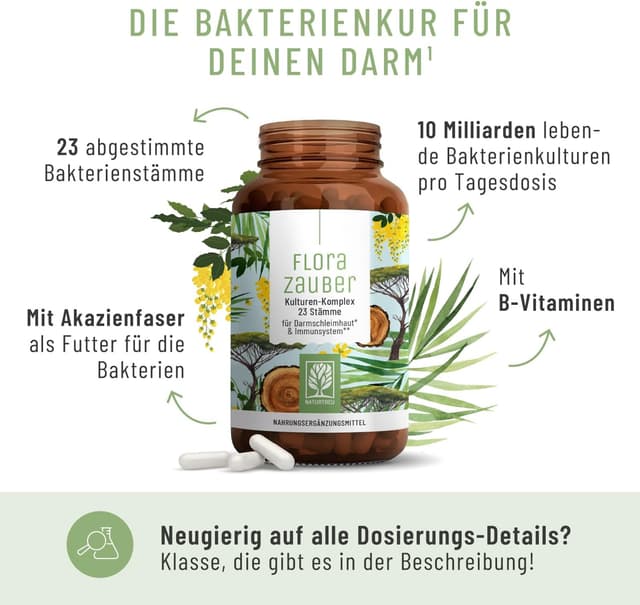 Thumbnail 3 de NATURTREU Florazauber Probiotika 60 Kapseln đ