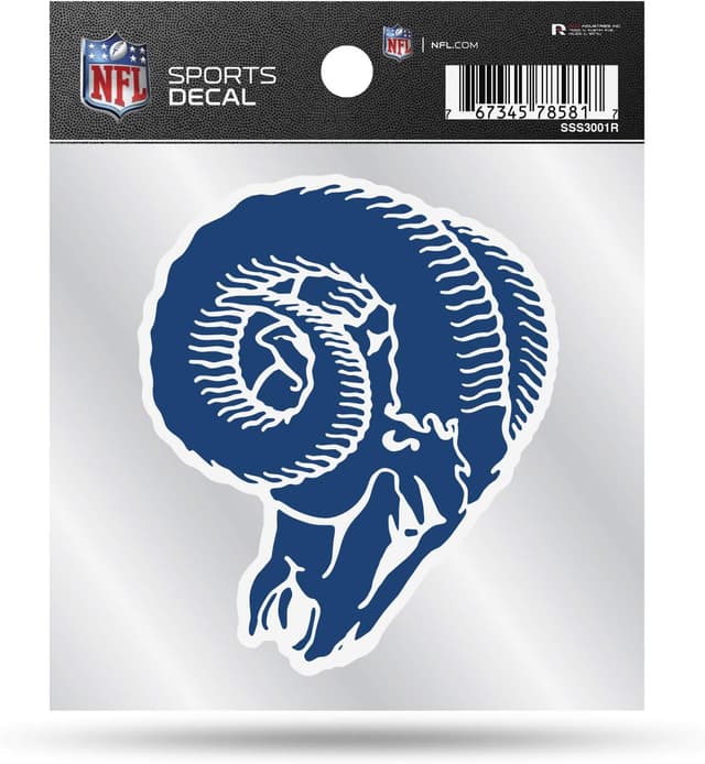 Thumbnail 6 de Rico Industries NFL Retro 4x4 Decal (unisex) – easy peel-and-stick team logo decal