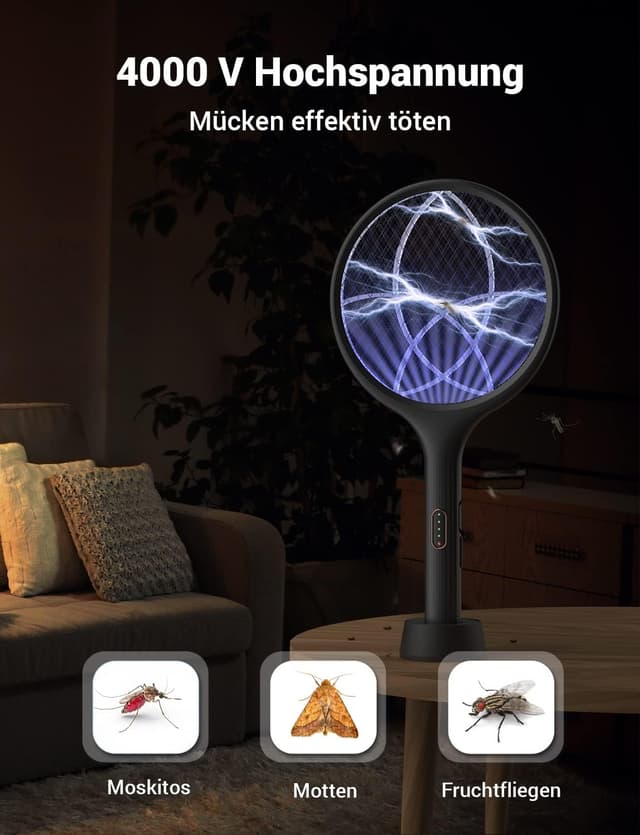 Thumbnail 3 de YISSVIC Elektrische Fliegenklatsche 4000V đȘ°