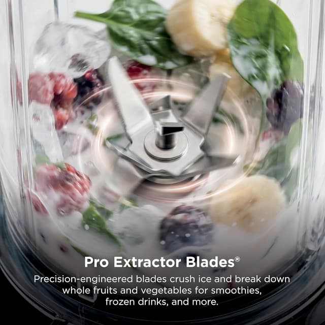 Detalle 1 de Ninja QB3001SS 700-Watt Personal Blender with 16-oz Cups and Spout Lids