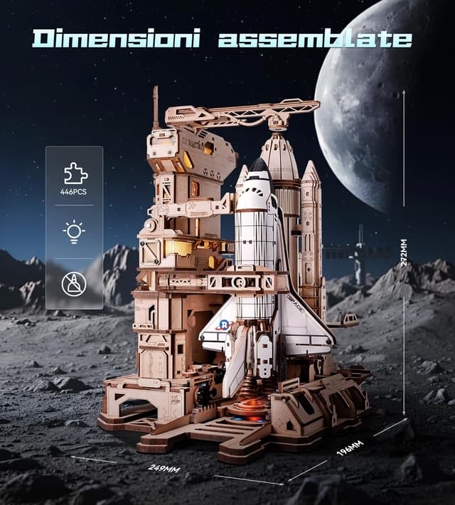 Thumbnail 1 de ROKR LKA02 Navetta Spaziale in Legno 3D