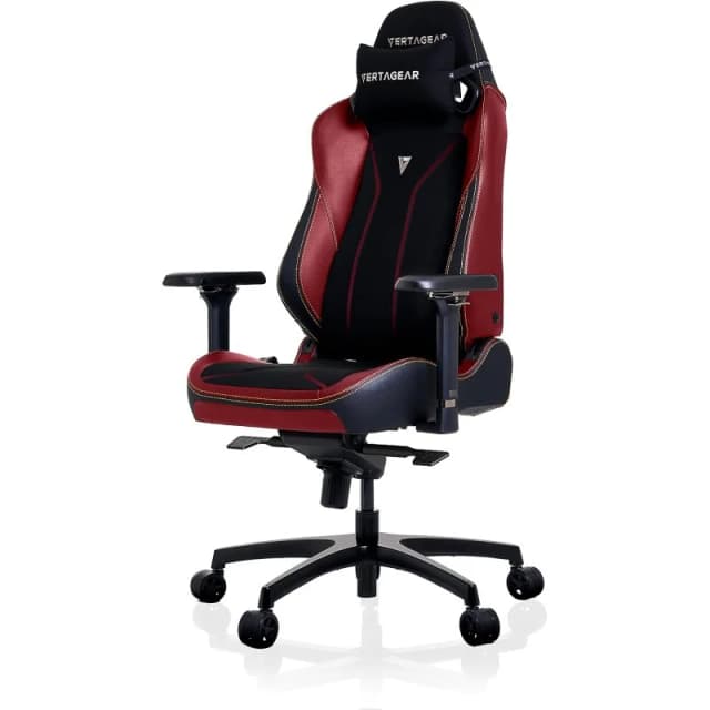 Detalle de vertagear SL5800 Silla gaming ergonómica Rojo Borgoña