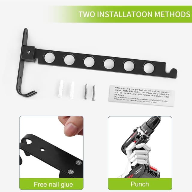 Thumbnail 2 de JOLY FANG Kleiderhaken klappbar 6 Löcher