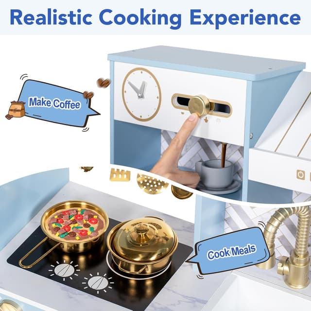 Detalle 2 de Cuisine en bois BRINJOY, jeu 3+