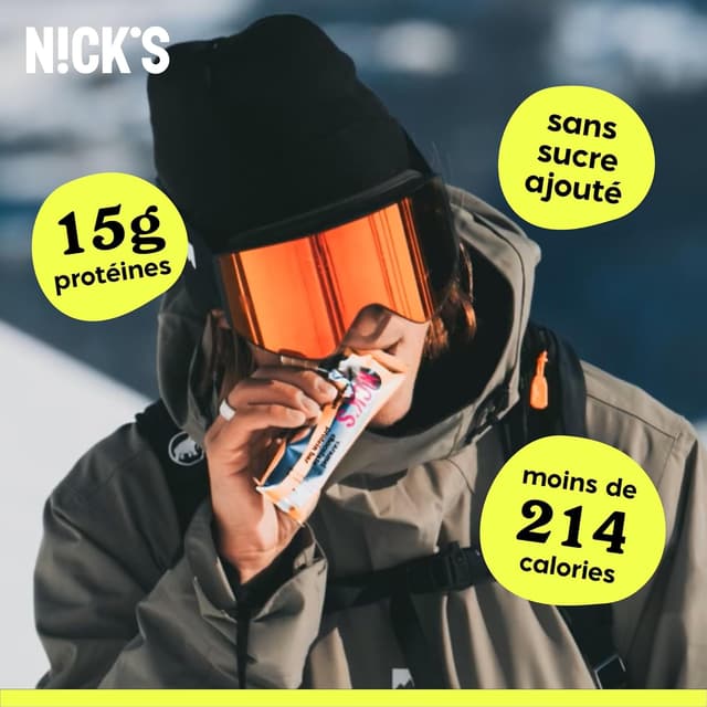 Thumbnail 3 de NICKS Barres protéinées 9 barres 🍫