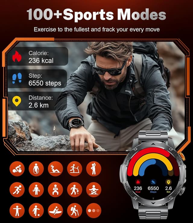 Detalle 2 de LIGE Smart Watch 1000mAh Bluetooth Call