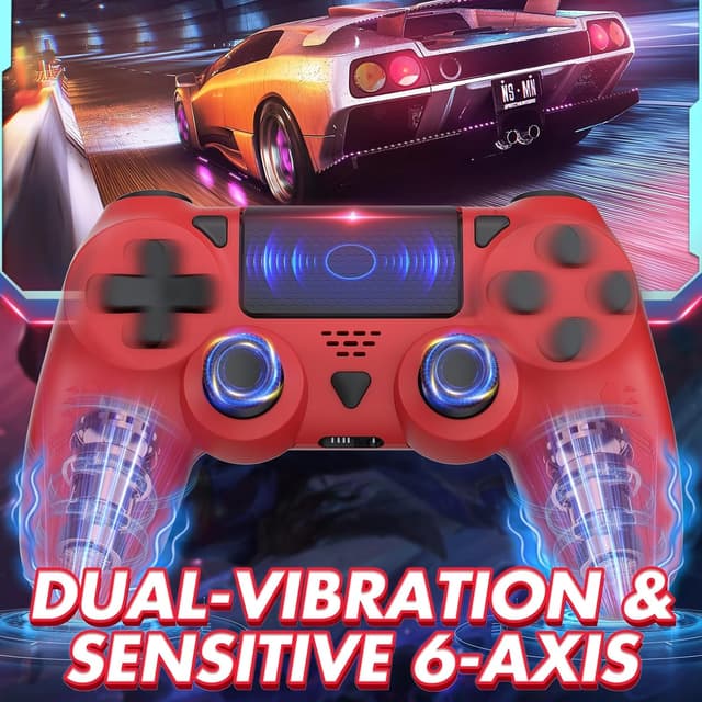 Detalle de GGiking Wireless Controller für PS4 mit Turbo